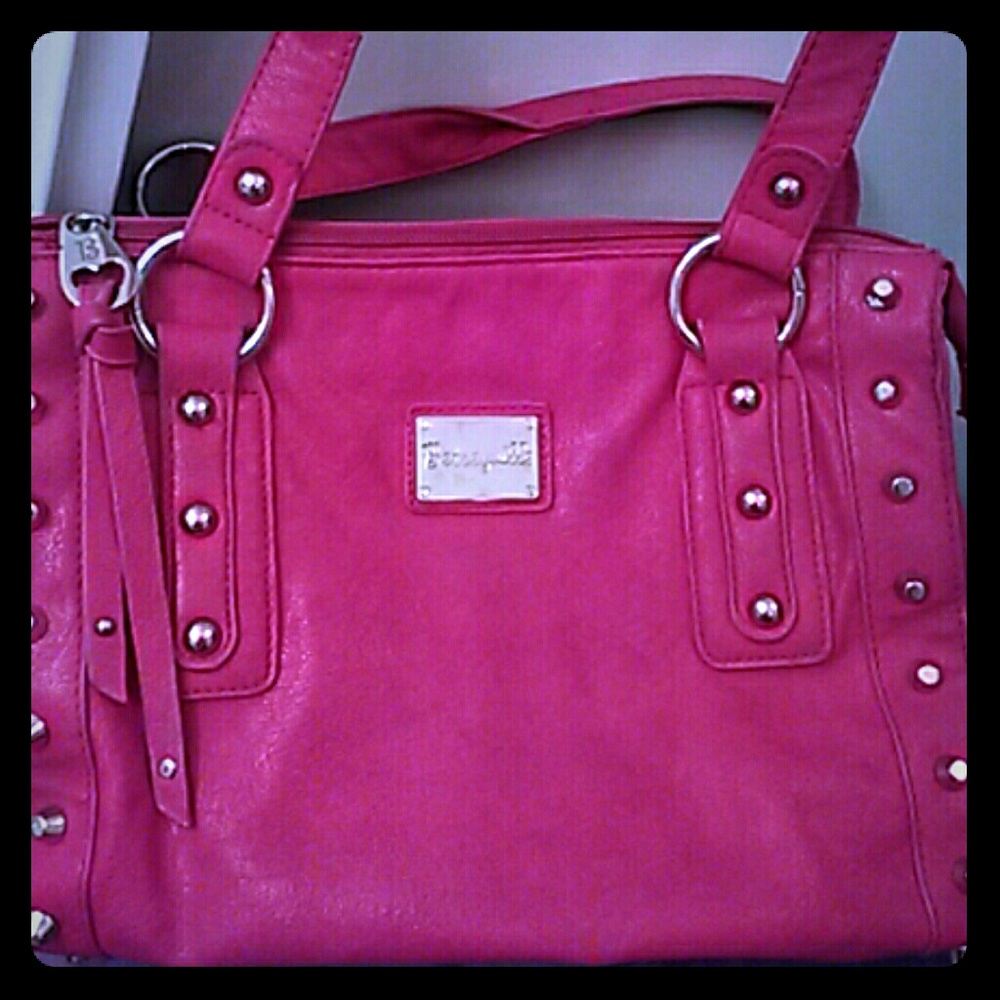 Betseyville Hot pink fuschia faux leather purse